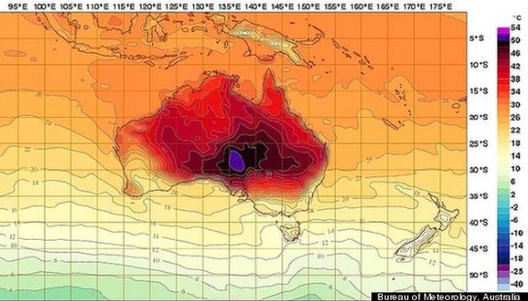 australia temperature